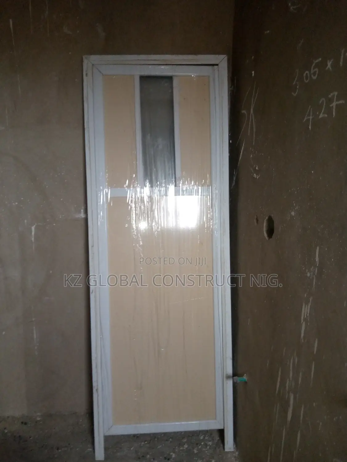 2.5ft X 7ft Aluminium Toilet Hinge Door