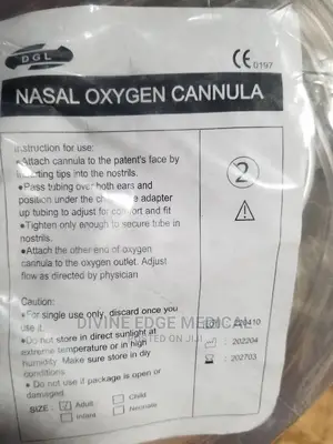 Nasal Oxygen Cannula
