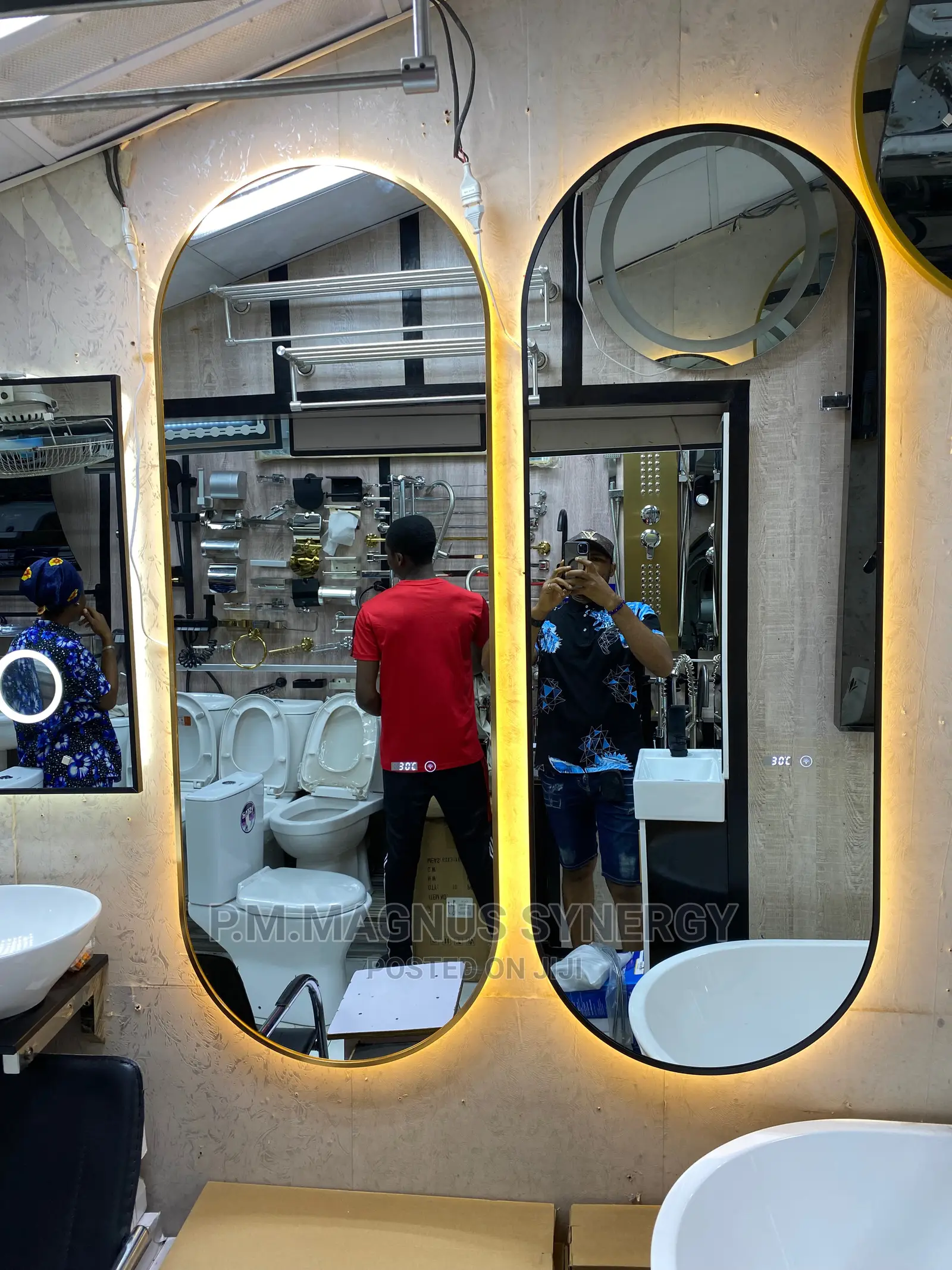 England Standard Mirror With Light.