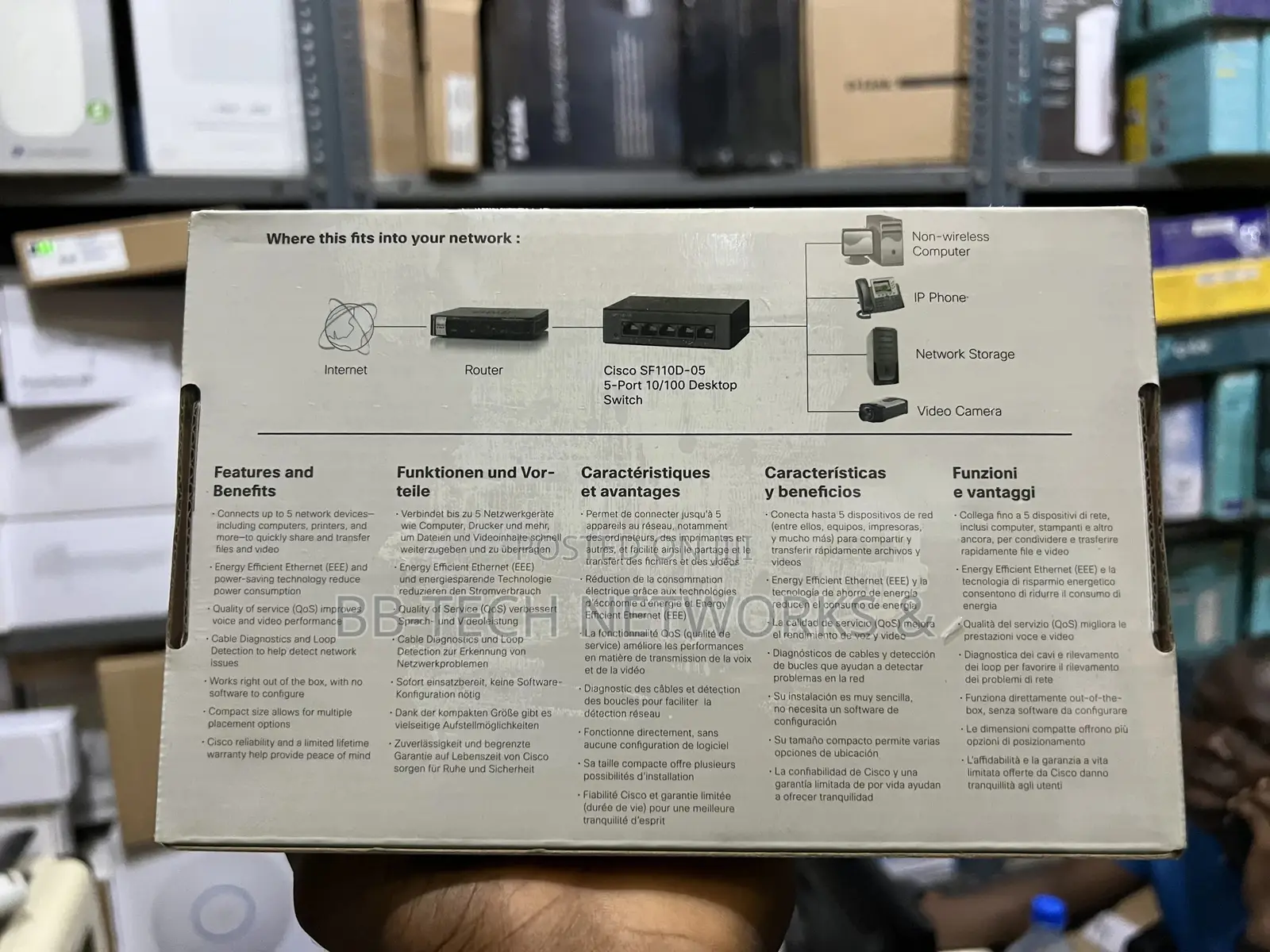Cisco SF110D-08 8-Port 10/100 Desktop Switch