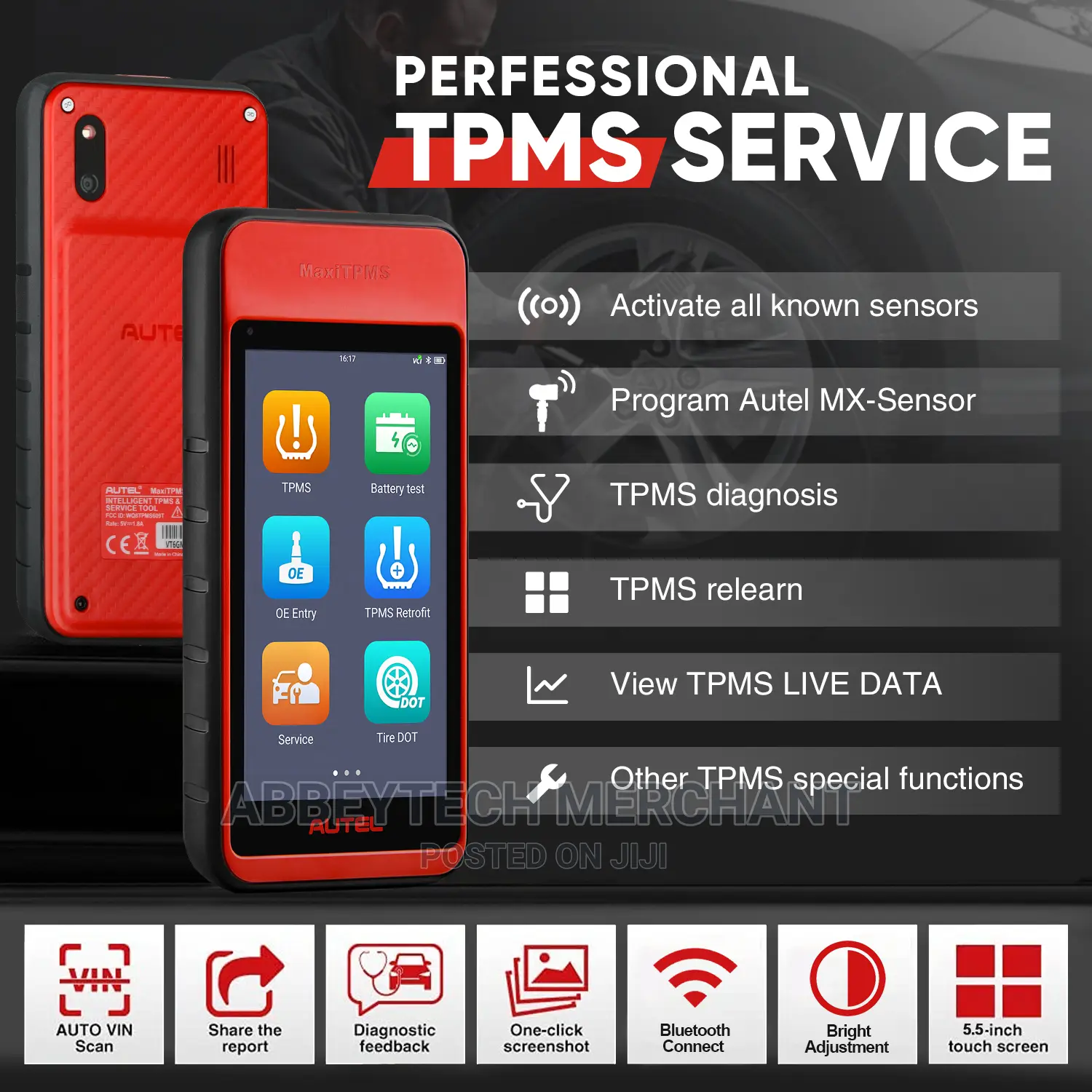 Autel Maxitpms ITS600E TPMS Programming Relearn Diagnostic T
