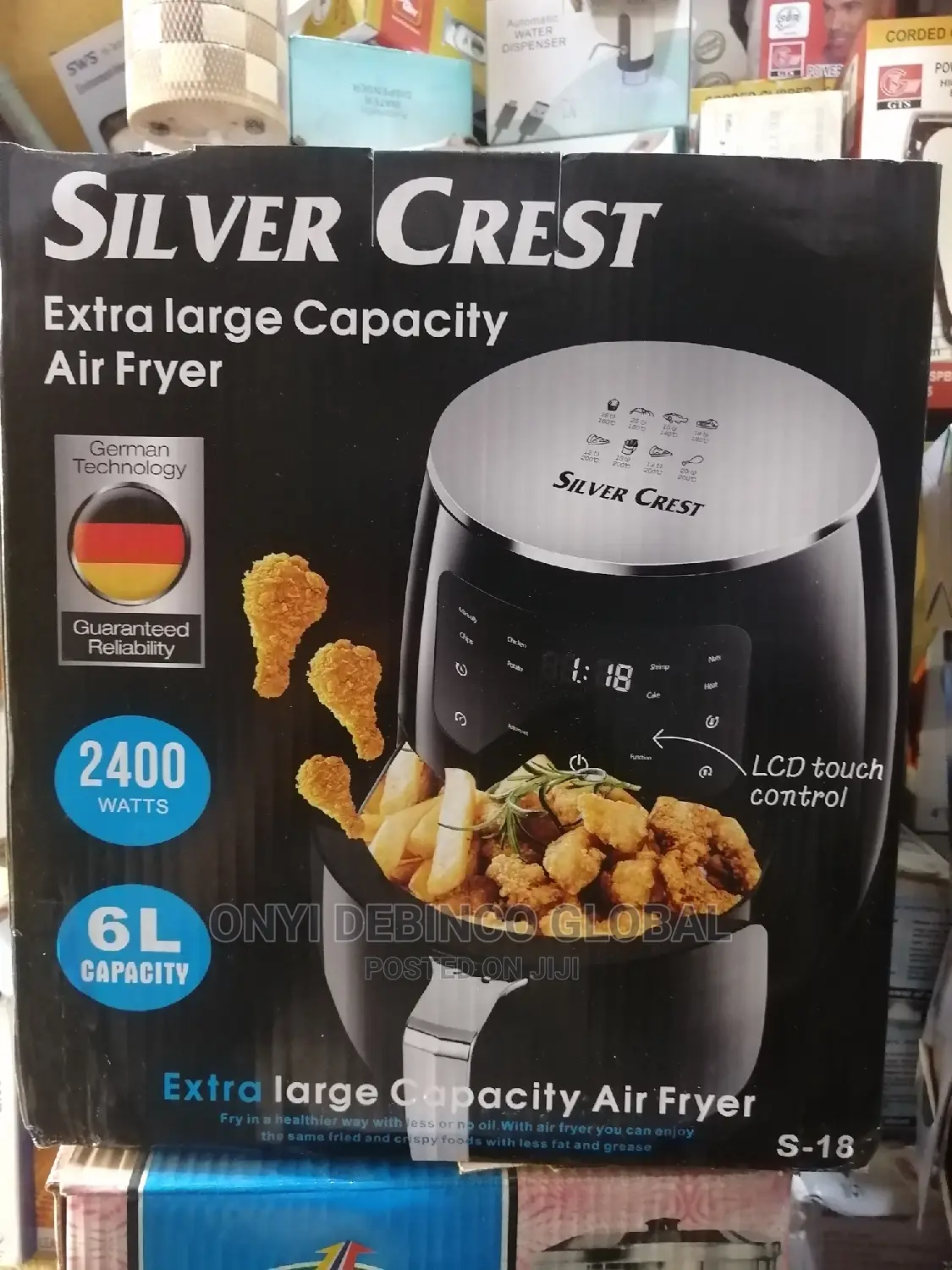 Silver Crest 6litres German Silver Crest Air Fry