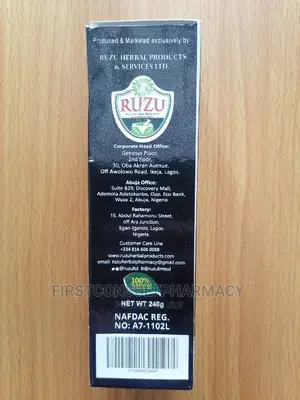 Ruzu Black for Men 200mls
