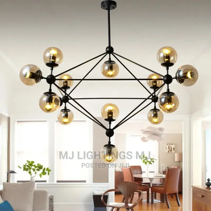 American Industrial Loft MODO Chandelier Light.