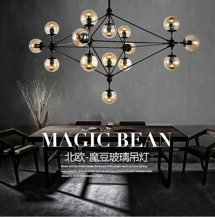 American Industrial Loft MODO Chandelier Light.