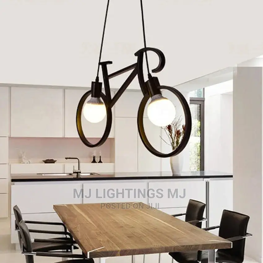 Vintage Industrial Style Wrought Iron Bicycle Light