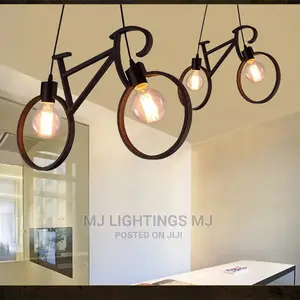 Vintage Industrial Style Wrought Iron Bicycle Light.