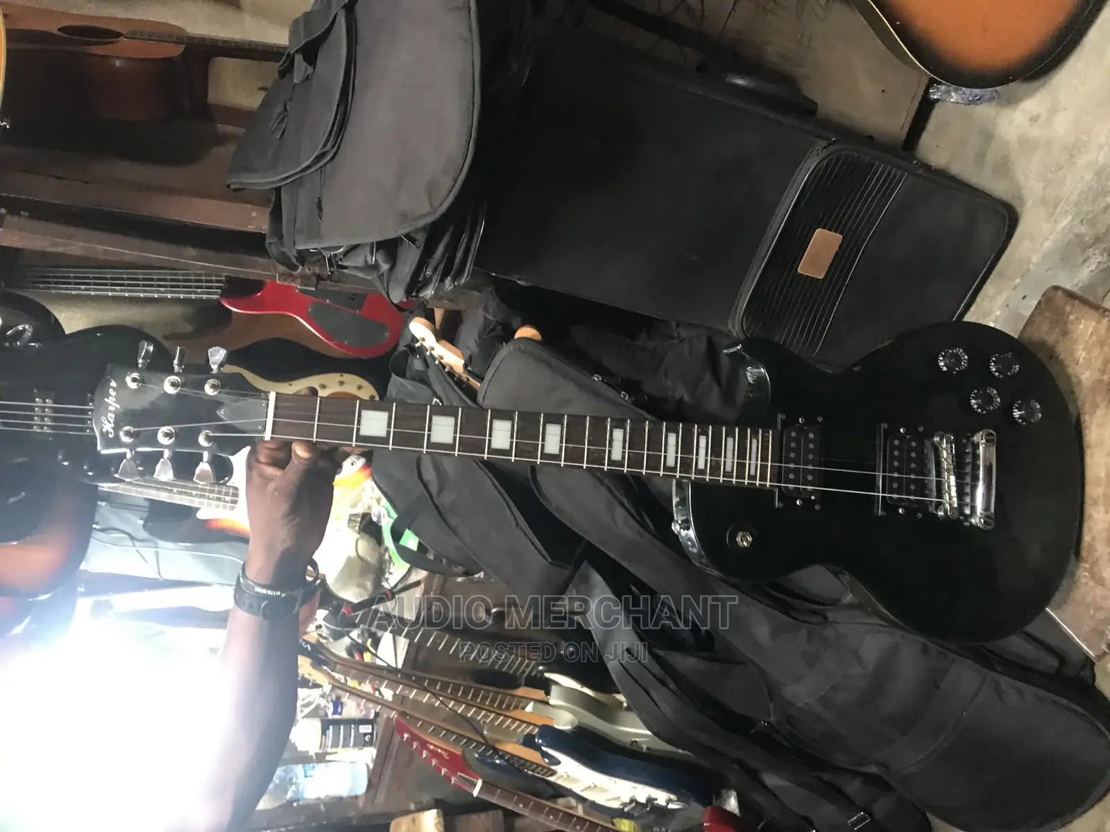 Black Electric Guitar