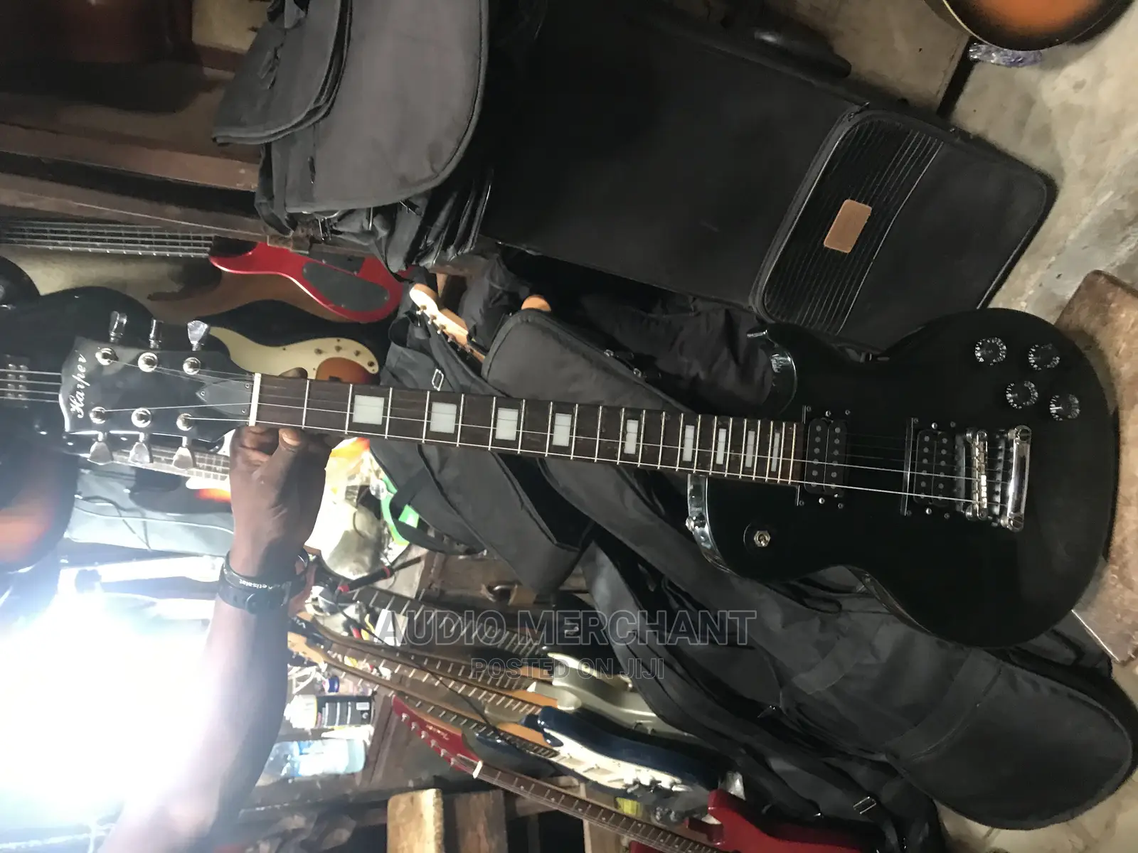 Black Electric Guitar