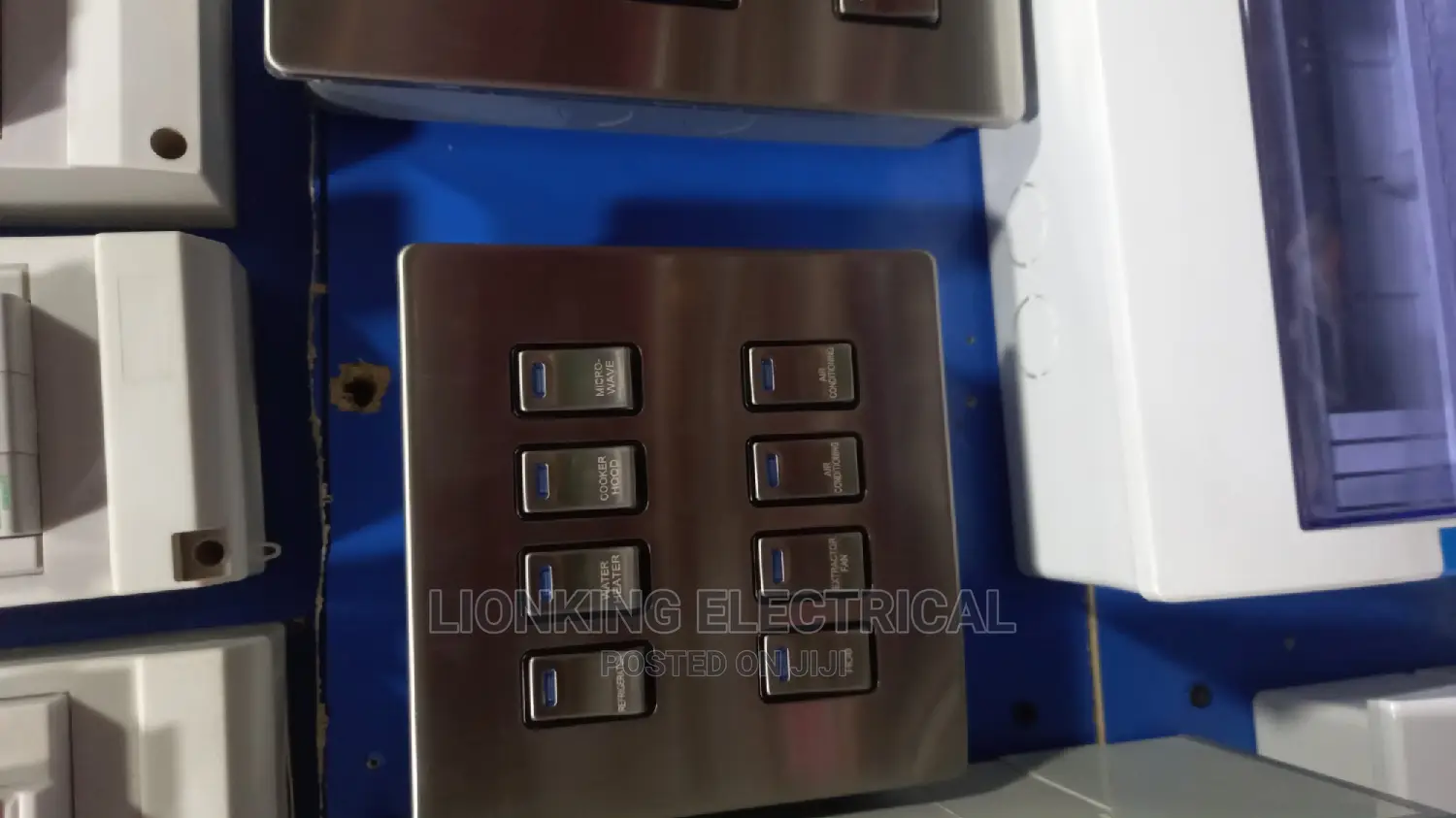 8 Gang Switches and Socket
