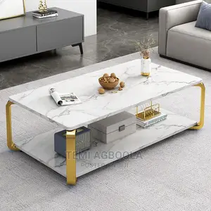 Luxury Center Table With Faux Marble