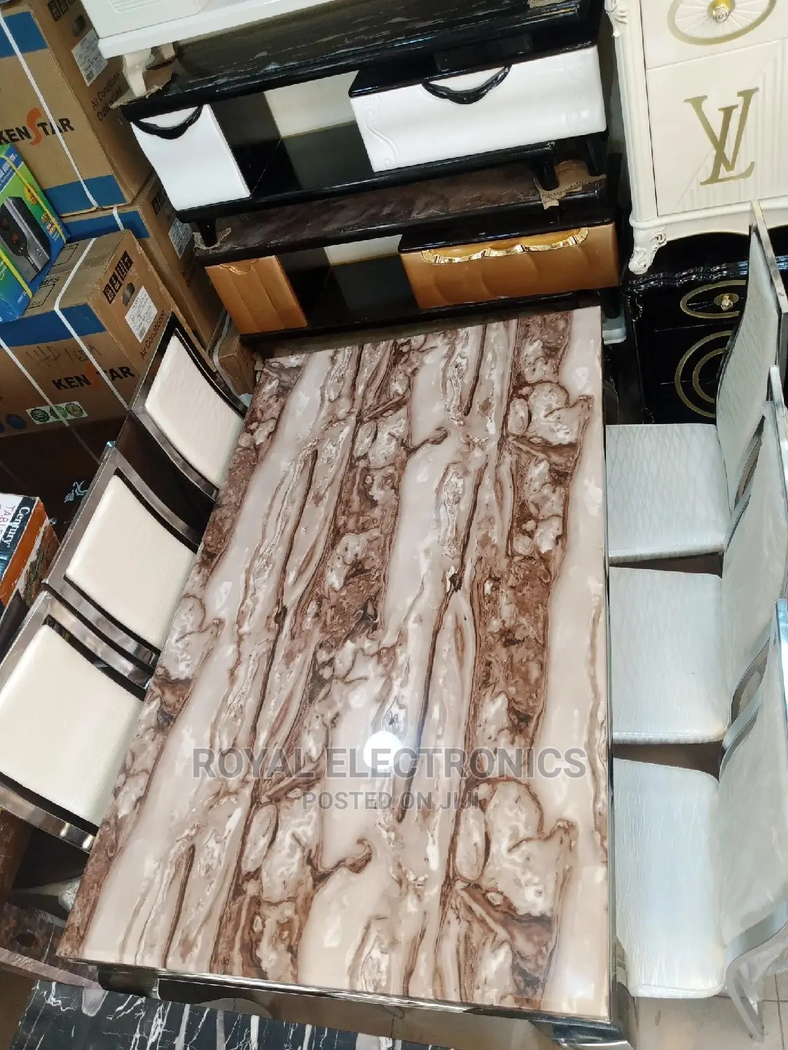 Standard Exquisite Dining Set With 6 Dining Chairs