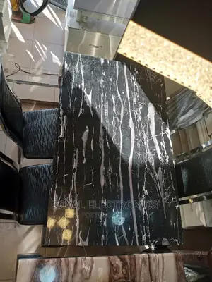 Brand New 4 Chairs Modern Marble Top Dining Sets