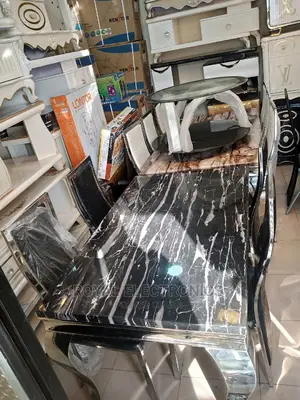Just Released 4 Chairs Modern Marble Top Dining Sets