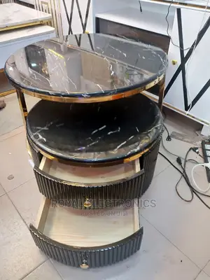 World Best Imported Round Center Table With 2 Drawer
