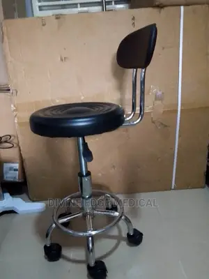 Doctor's Stool With Backrest