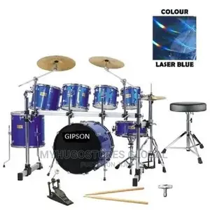 7-Piece Drum Set - Laser Blue