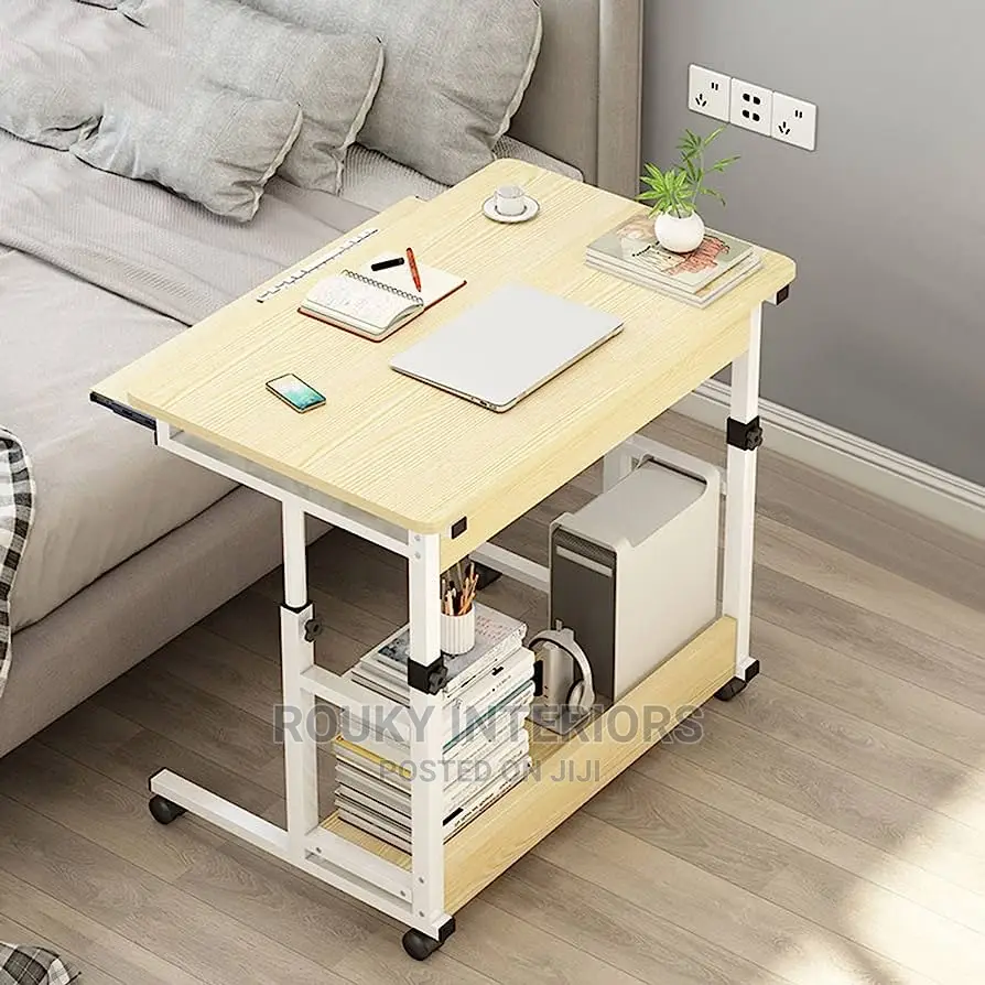 Over Bed Desk Beside Table on Wheels