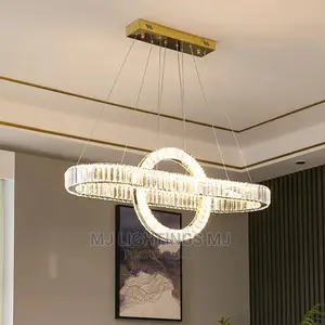 Modern Oval LED Dimmable Dining Room Light.
