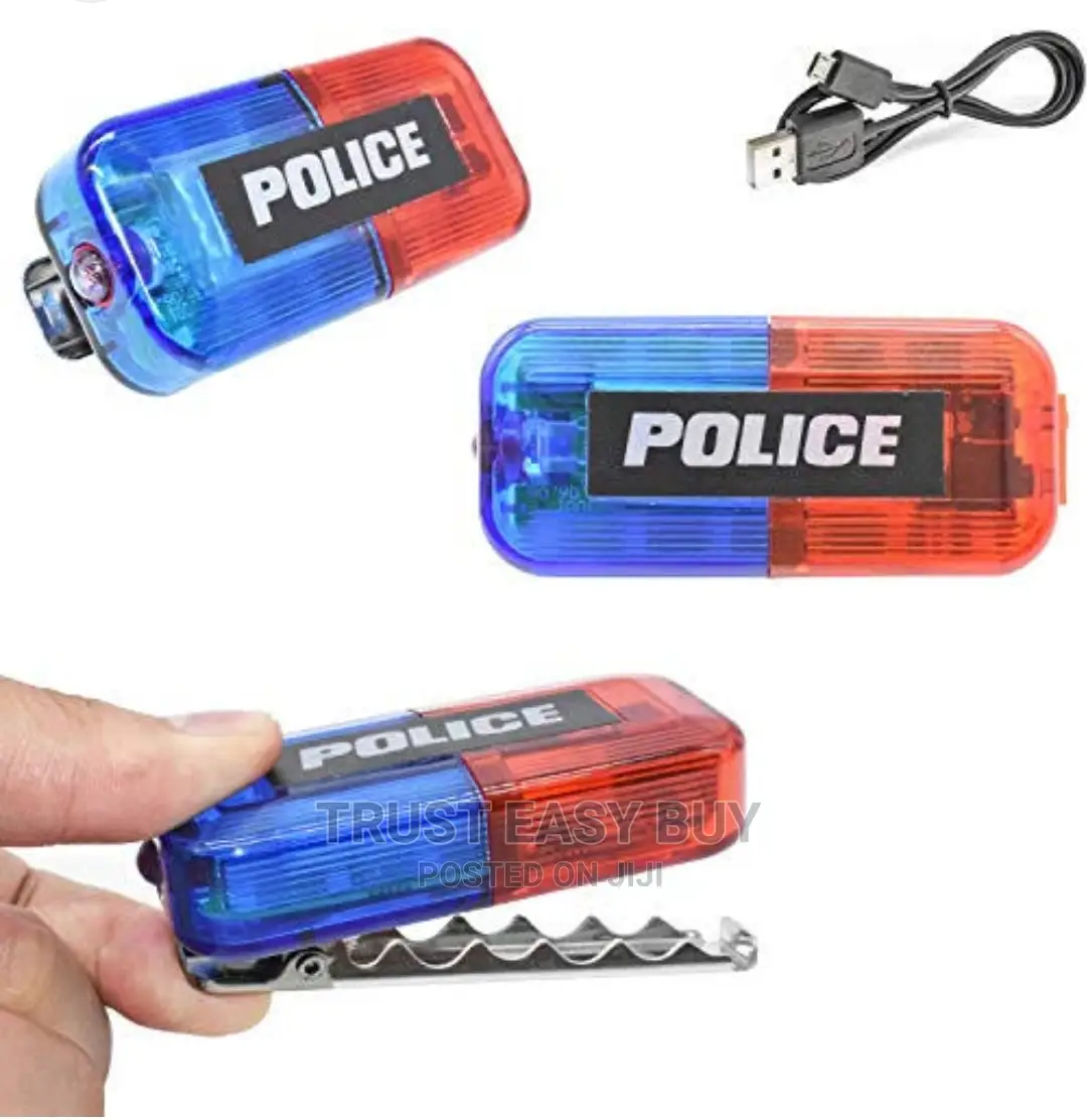 Police LED Flashing Warning Shoulder Light With Flashlight