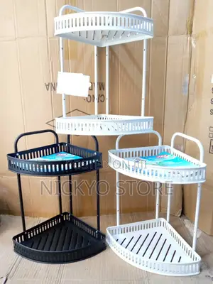 2 Layers Bathroom Corner Shelf