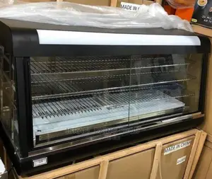 4feet Quality Black Snacks Warmer With Double Layer 2doors