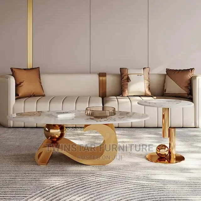 New Modern Marble Top Centre Table