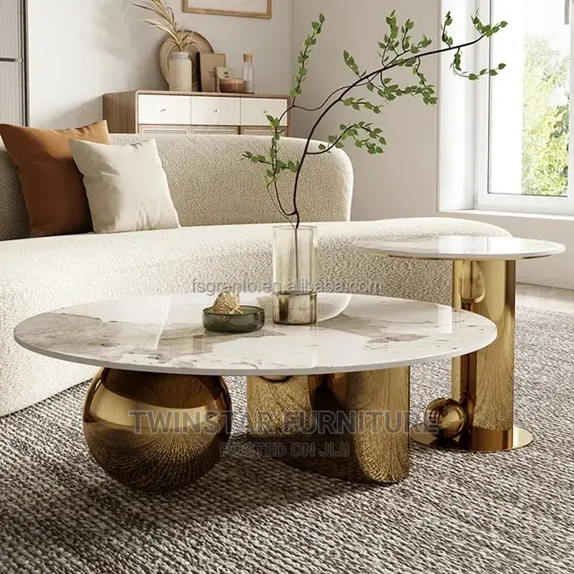 New Modern Marble Top Centre Table