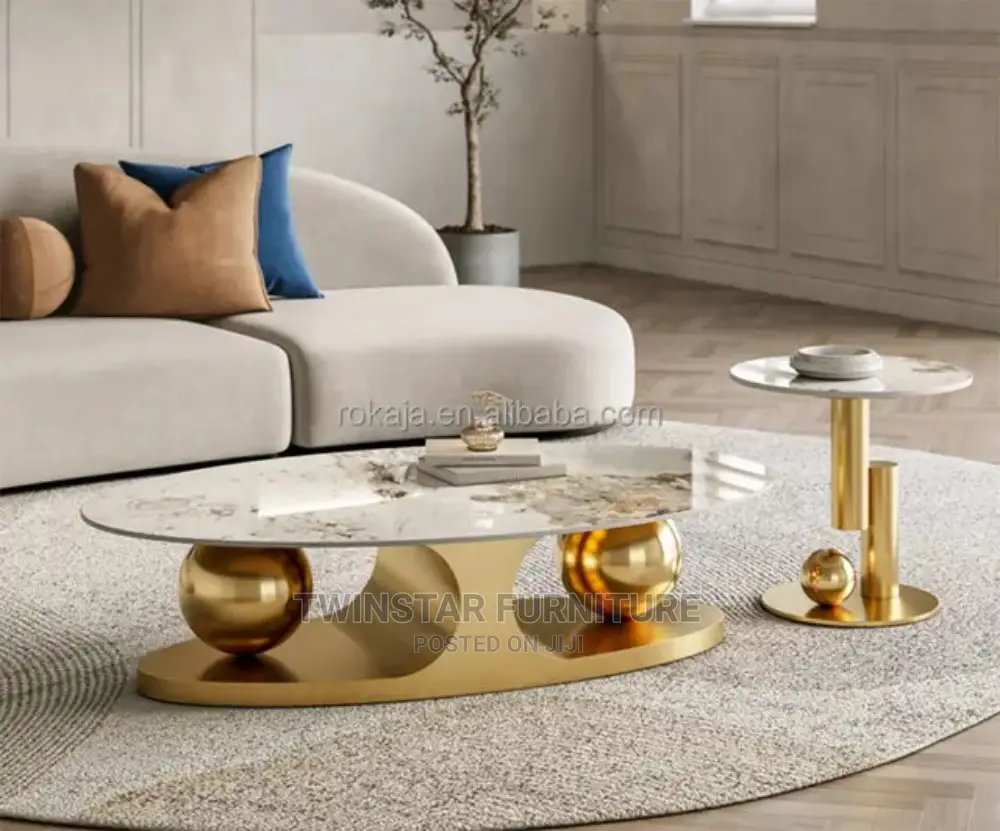 New Modern Marble Top Centre Table