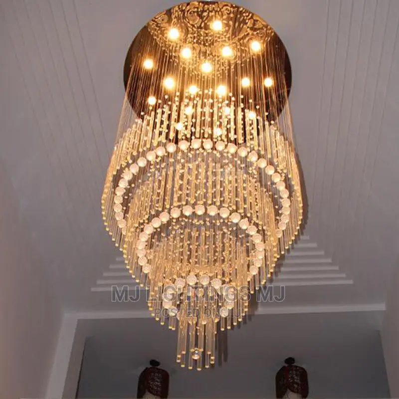 Crystal Modern Nordic LED Rectangle Chandelier Light.