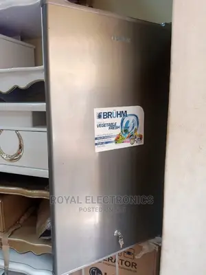 BRUHM Single Door Refrigerator (Silver)