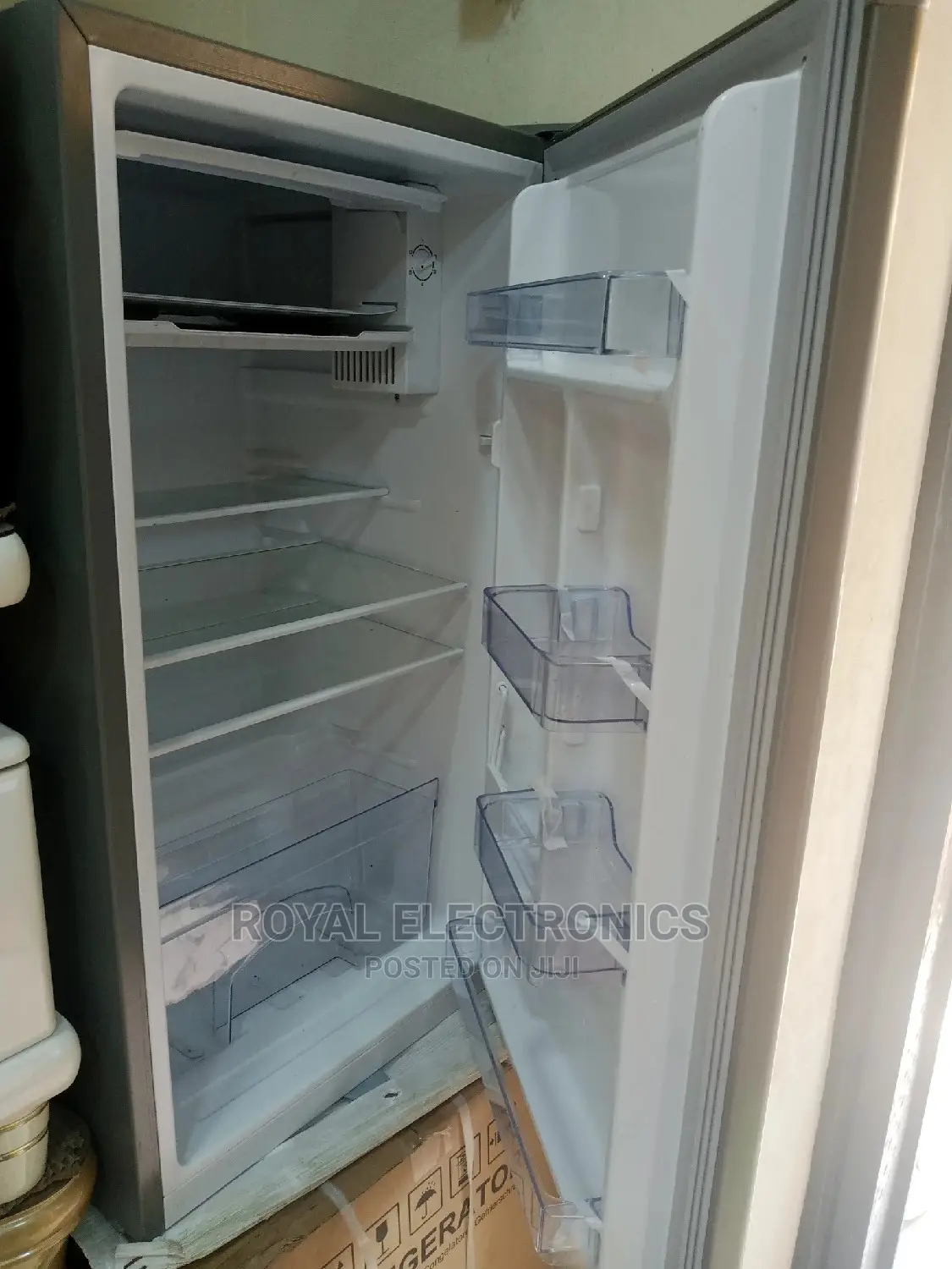 Authentic BRUHM Single Door Refrigerator (Silver)