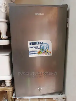 High Quality BRUHM Single Door Refrigerator (Silver)