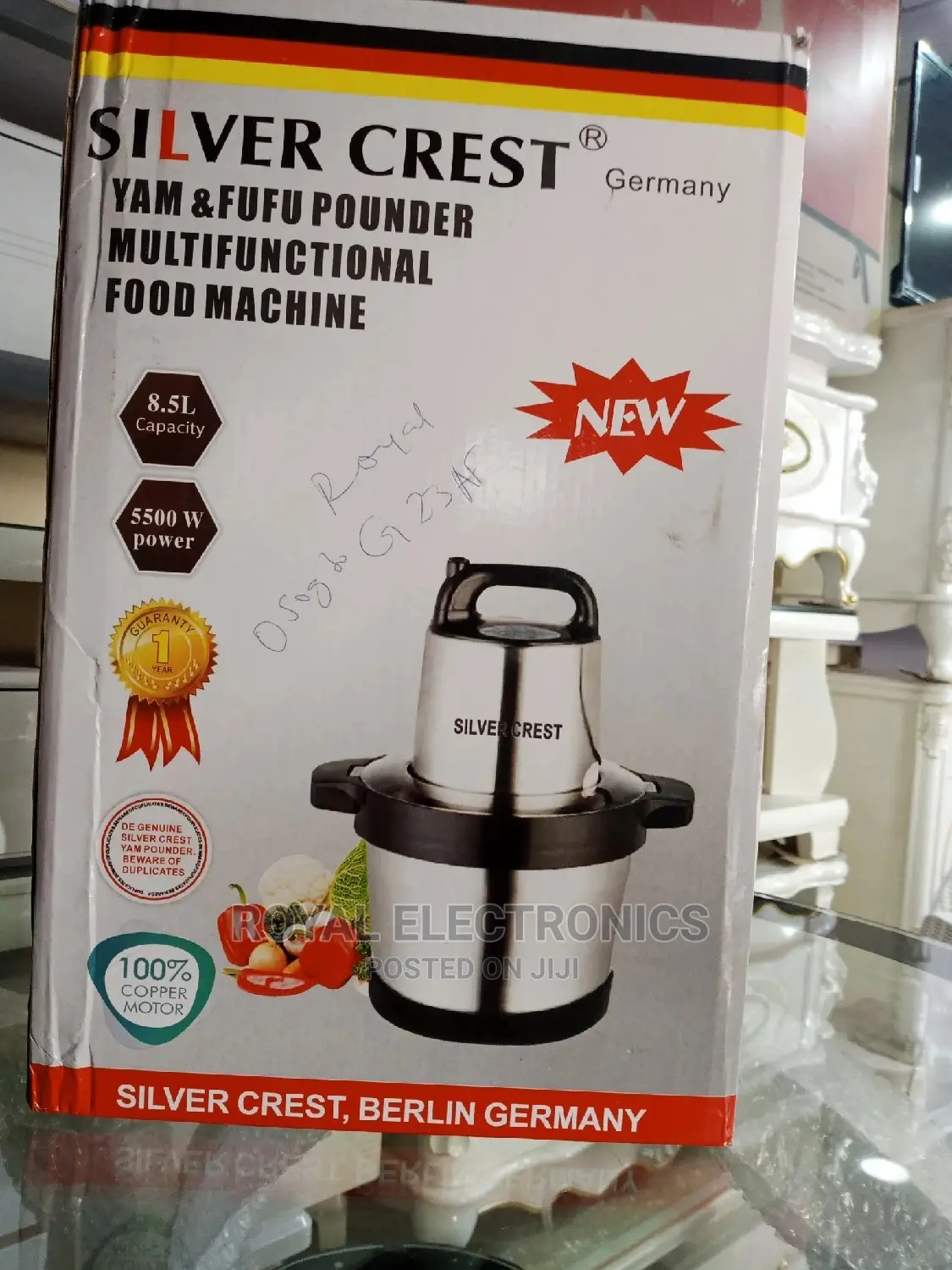 Powerful Silver Crest(5500W)8.5L Yam Pounder Machine