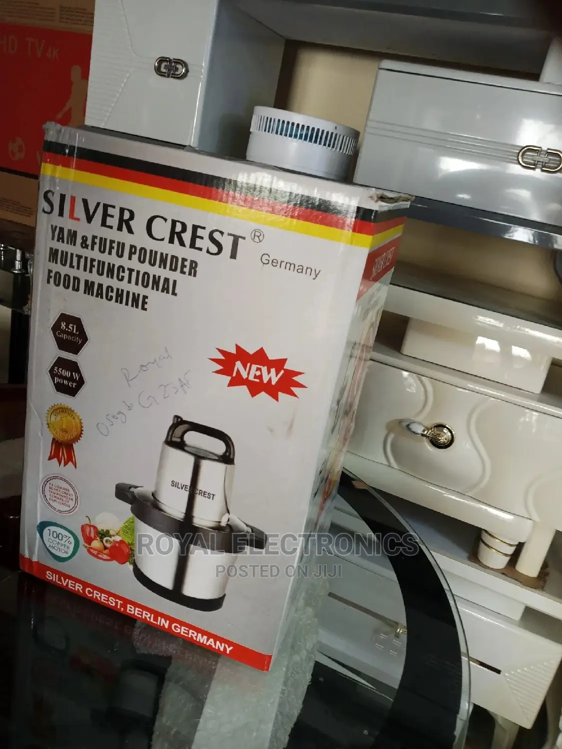 World Class Silver Crest(5500W)8.5L Yam Pounder Machine
