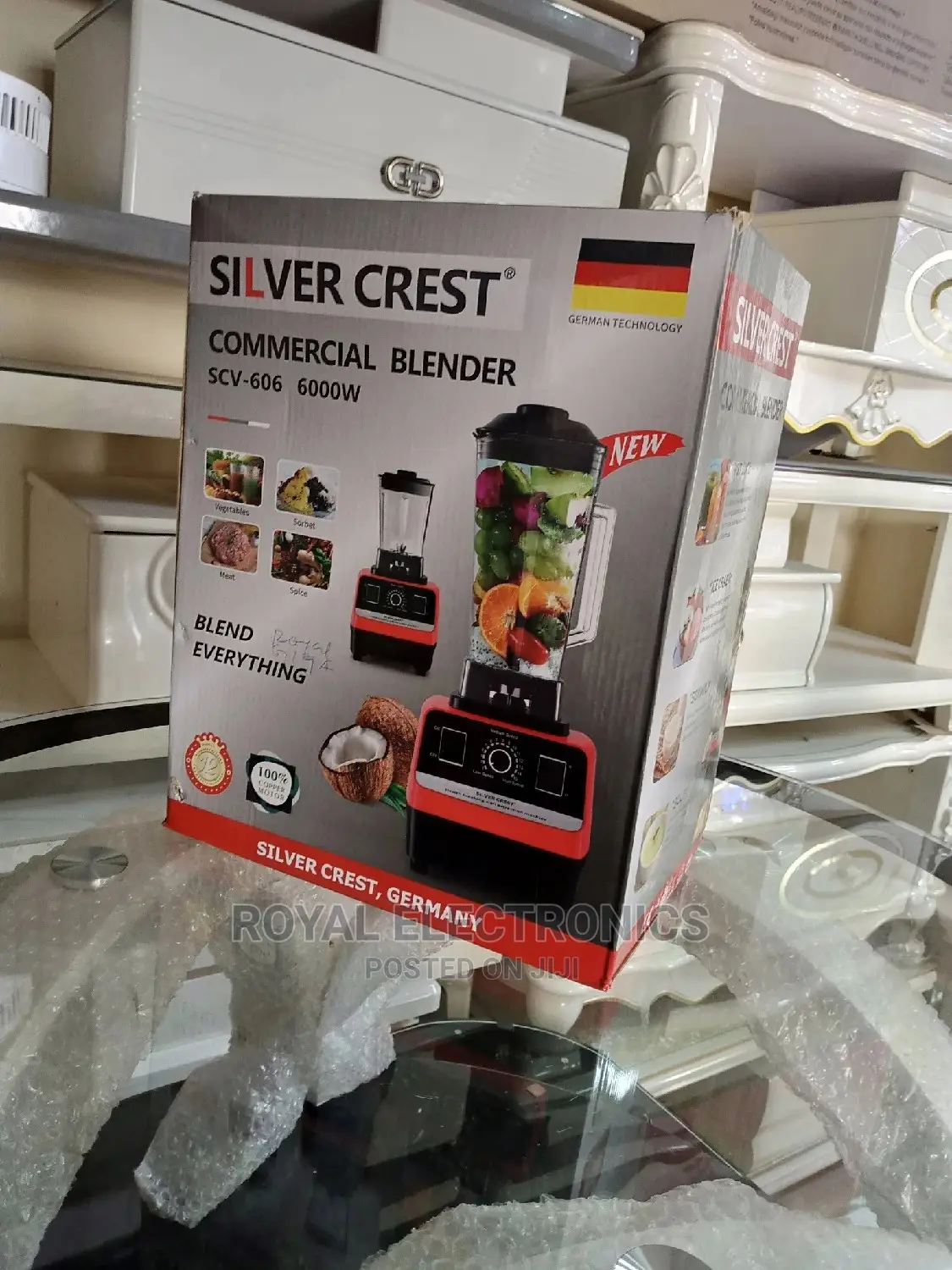 Unique Design Silver Crest 6000W Commerical Blender