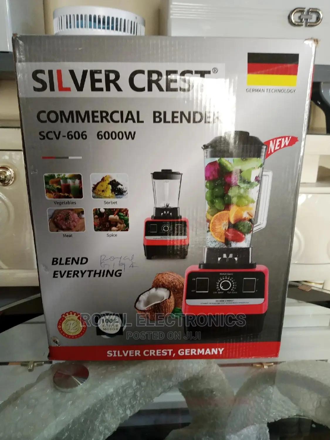 Top Quality Silver Crest 6000W Commerical Blender