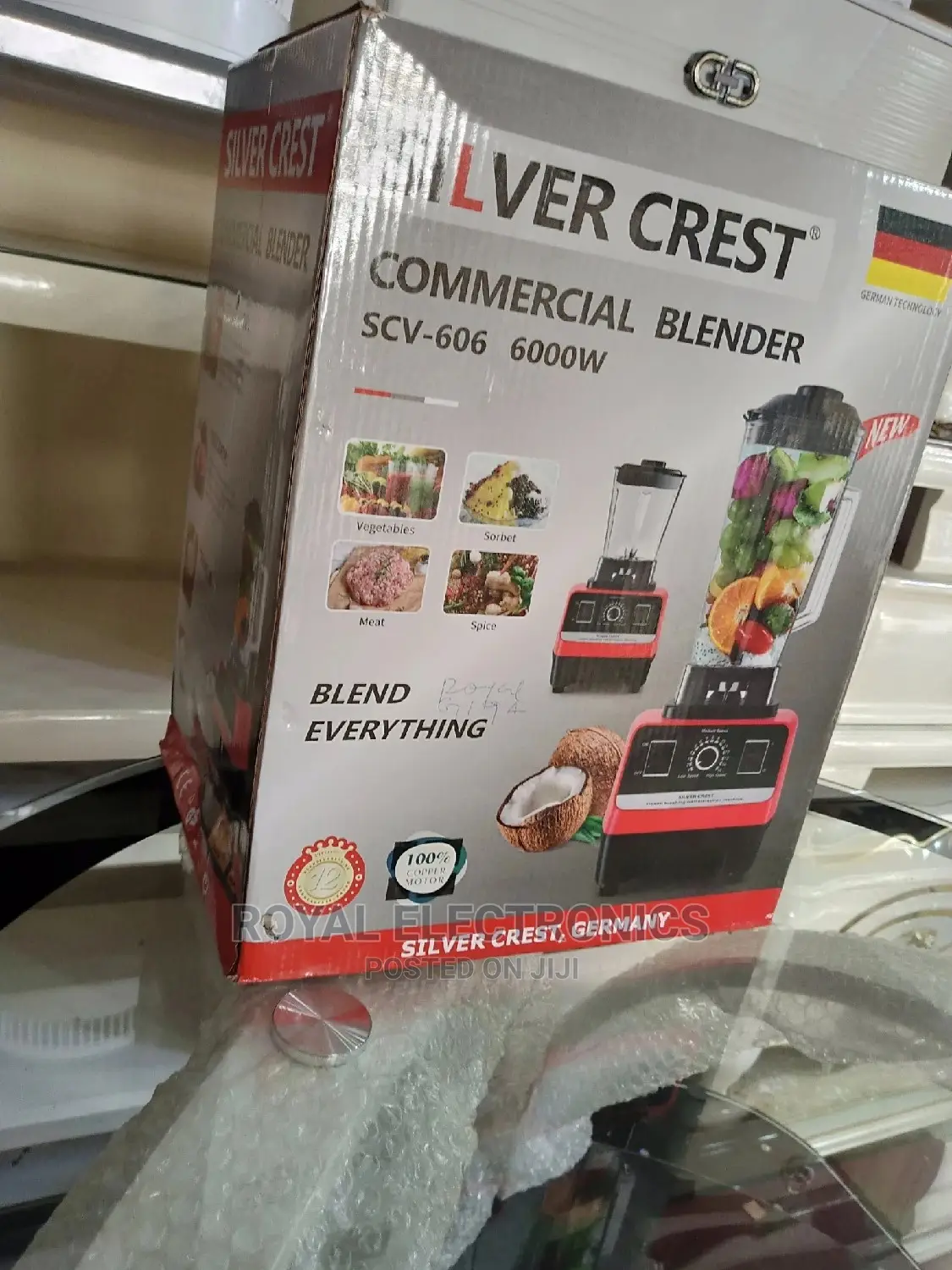 Top Quality Silver Crest 6000W Commerical Blender
