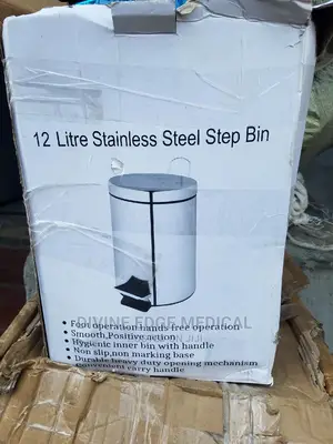 12 Litres Stailess Steel Step Bin