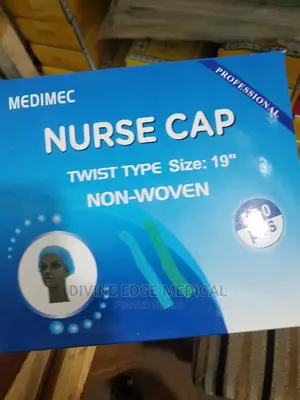Medimec Non-Woven Twist Type Size 19" Nurse Cap