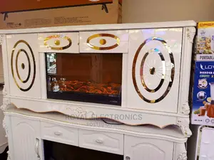 Unique Design Imported Tv Stand With Electric Fire Display
