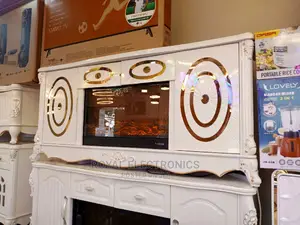 Unique Design Imported Tv Stand With Electric Fire Display