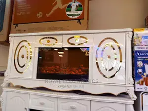 Trendy Design Imported TV Stand With Electric Fire Display