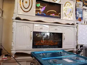New Imported TV Stand With Electric Fire Display