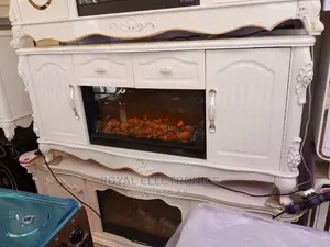 Unique Design Imported TV Stand With Electric Fire Display