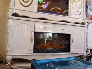 Unique Design Imported TV Stand With Electric Fire Display