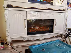 Trendy Design Imported TV Stand With Electric Fire Display