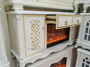 Very New Royal TV Stand With Drawers and Electric Fireworks