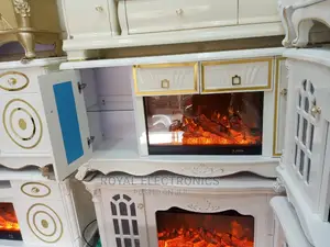 Original New Royal Tv Stand With Drawers And Electric Fire