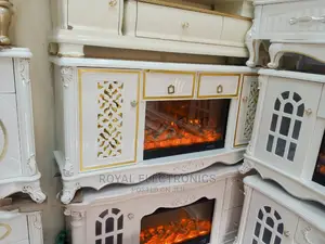 Latest Royal TV Stand With Drawers and Electric Fireworks